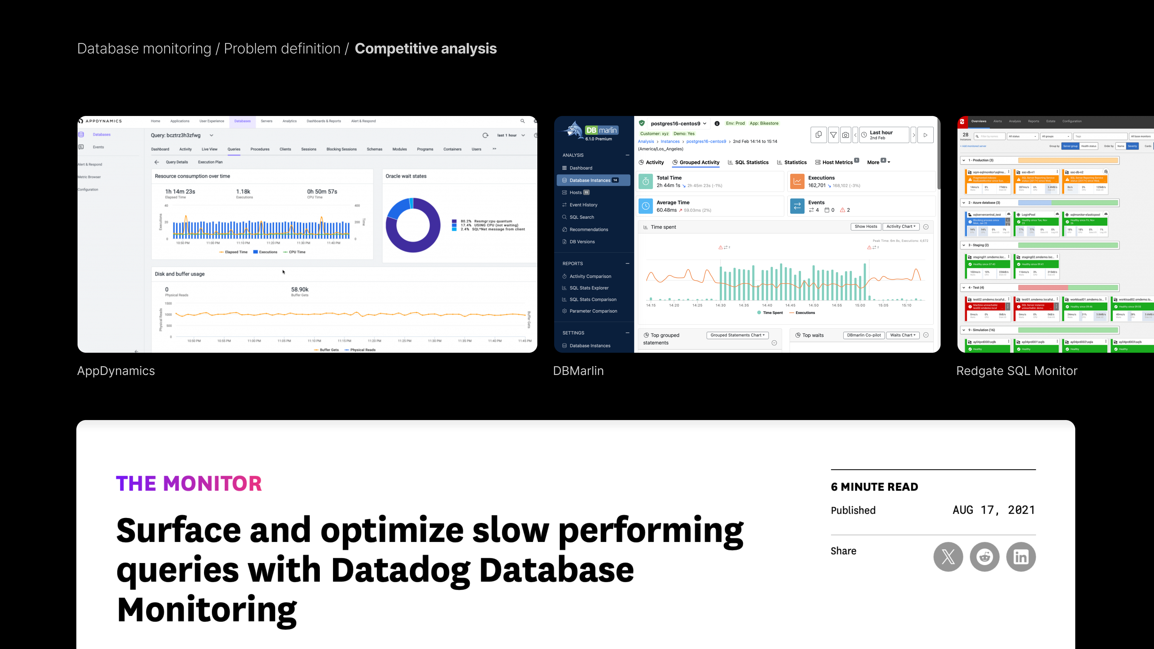 Database monitoring is a crucial block in all compelling observability platforms